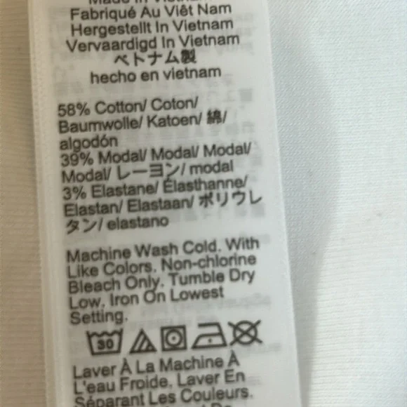 J. CREW NWT Perfect fit long sleeve crew neck white top - Picture 5 of 6